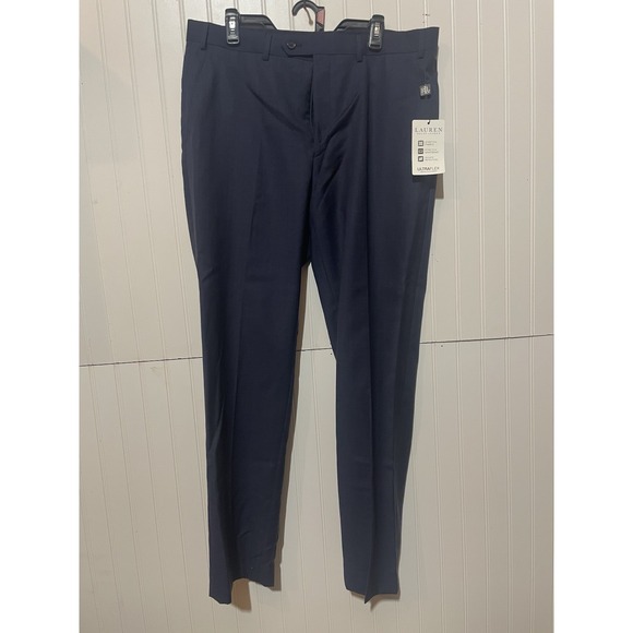 Lauren Ralph Lauren Men's Navy Striped Pants 36x32 Made in Egypt R5 - Picture 1 of 8